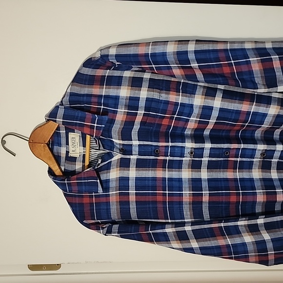 NWT M.Singer Check XL Flannel Nicely Lined Awesome Shirt - Picture 1 of 7